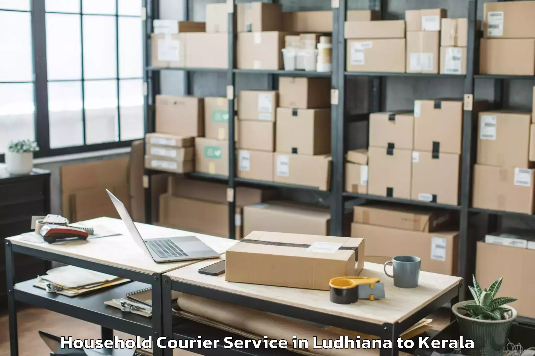 Trusted Ludhiana to Nedumangad Household Courier